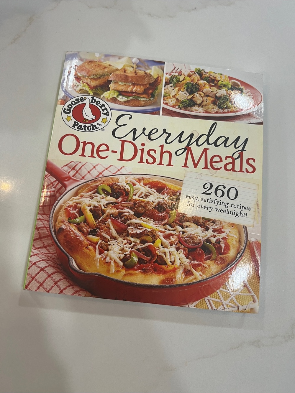 Gooseberry Patch Everyday One-Dish Meals Cookbook - Cream and Red Cover